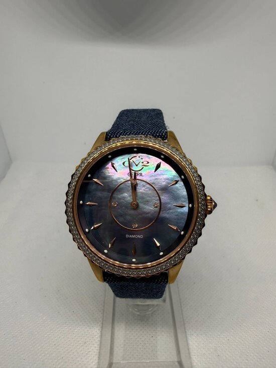 Cetril Accessories - GV2 Gevril Siena 11705-425 Women's 38mm Rose Gold Diamond MOP #101/500 Watch